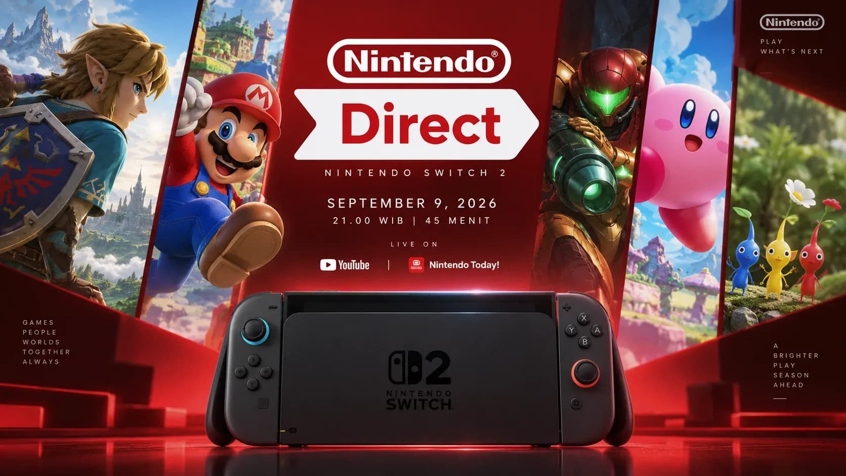 Nintendo Direct Digelar Malam Ini, Fokus Game Switch 2 yang Meluncur Musim Dingin